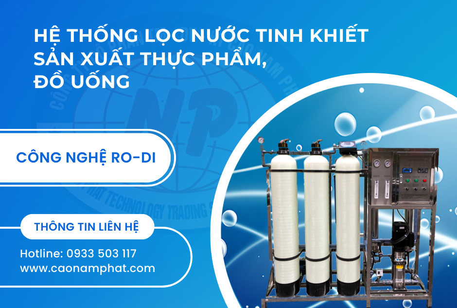 hệ thống lọc nước sản xuất đồ uống