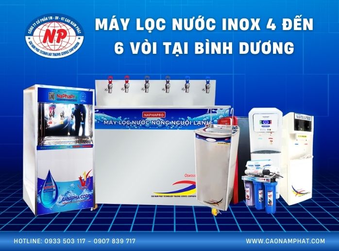 Máy lọc nước INOX 4 đến 6 vòi tại Bình Dương