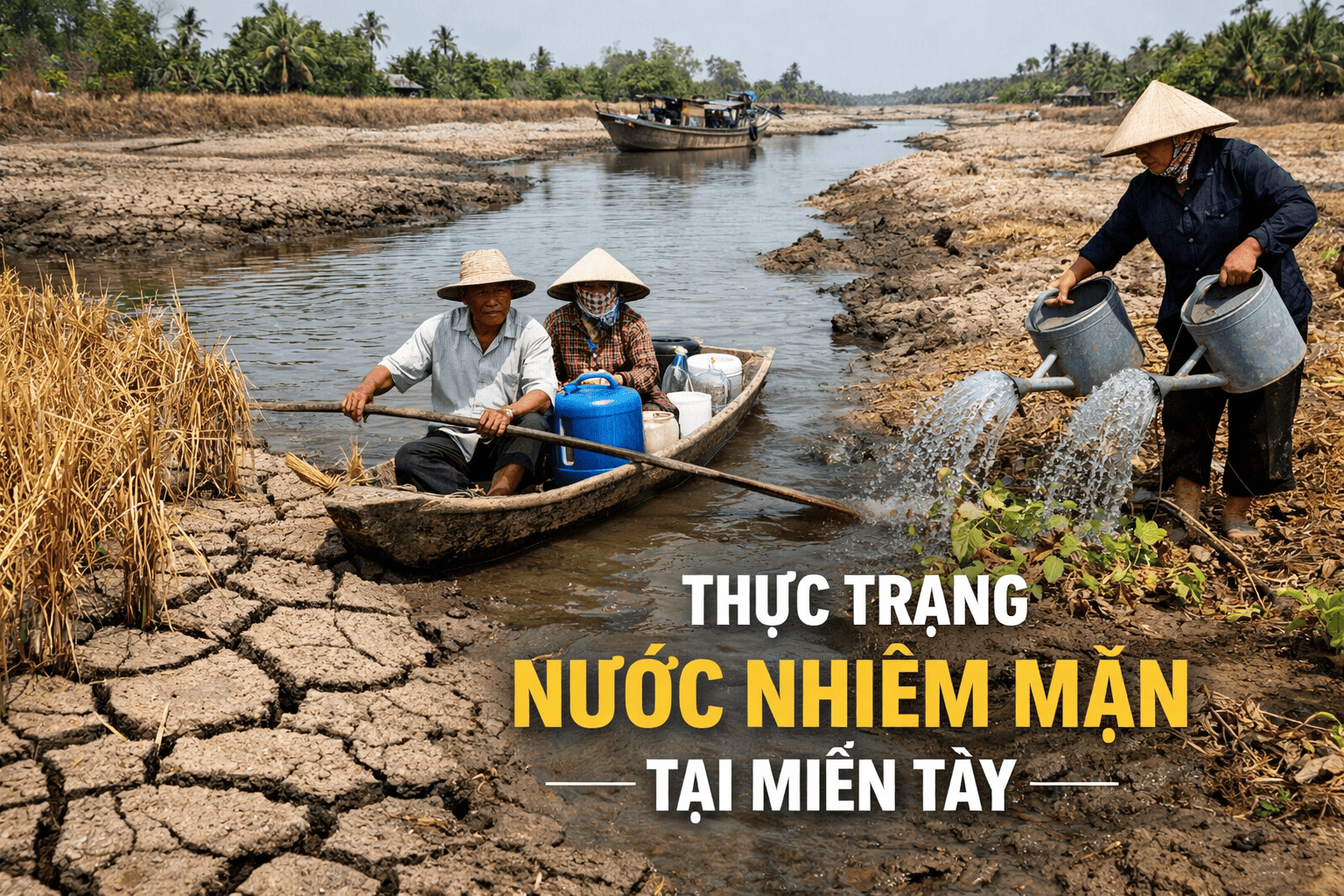 Thực trạng nước nhiễm mặn tại miền Tây