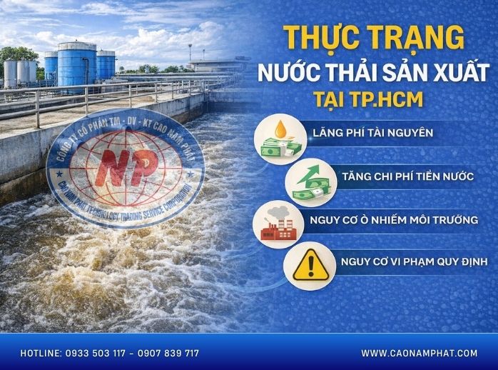 Thực trạng nước thải sản xuất tại TP.HCM