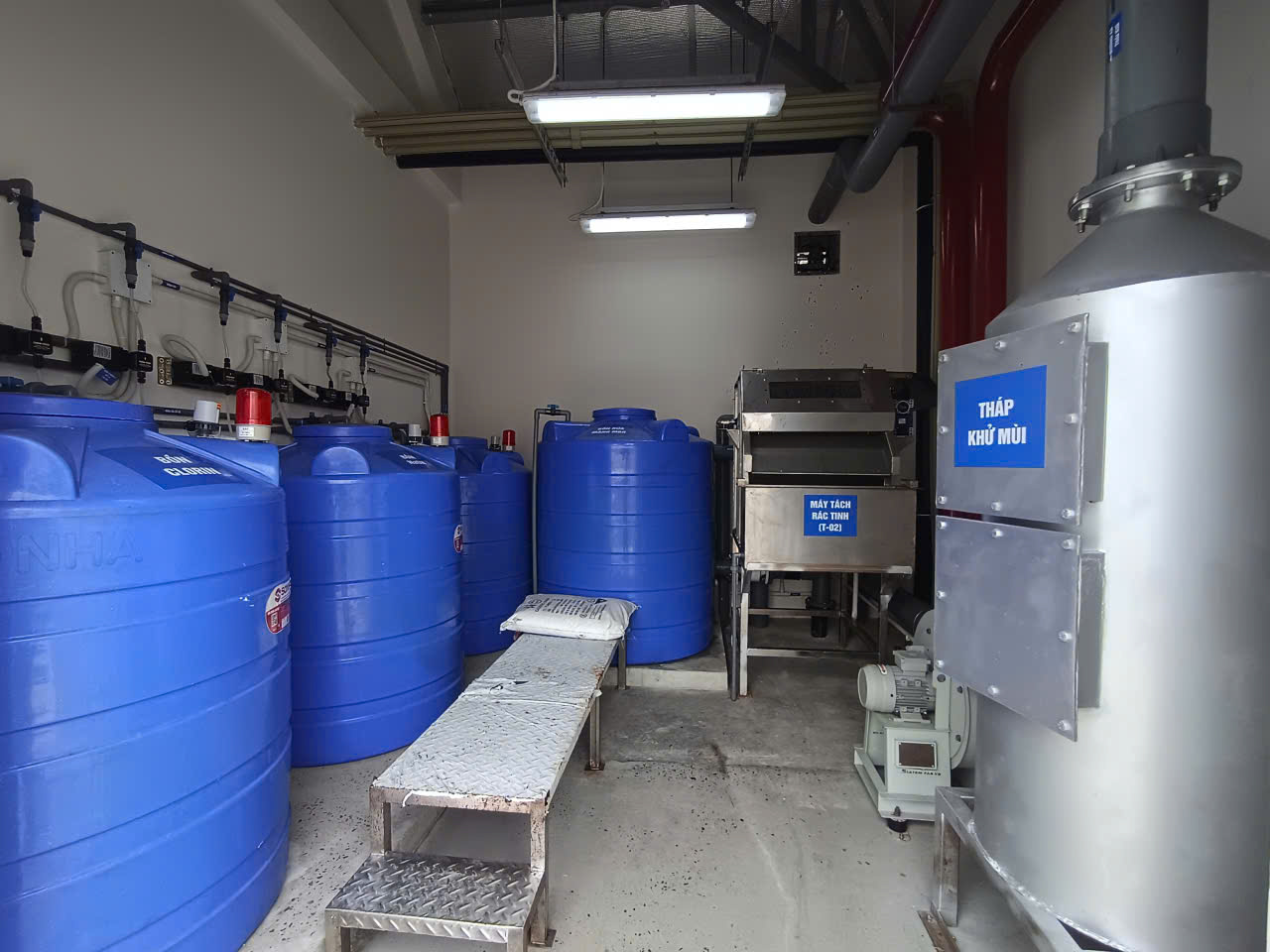 Thiết kế, thi công lắp đặt thiết bị, công nghệ cho hệ thống XLNT 400m3 ngàyđêm