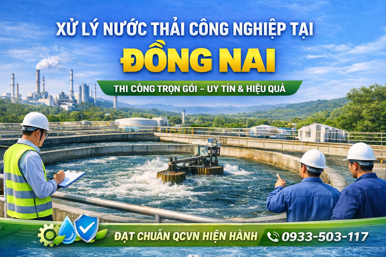 Xử lý nước thải công nghiệp tại Đồng Nai - Thi Công Trọn Gói
