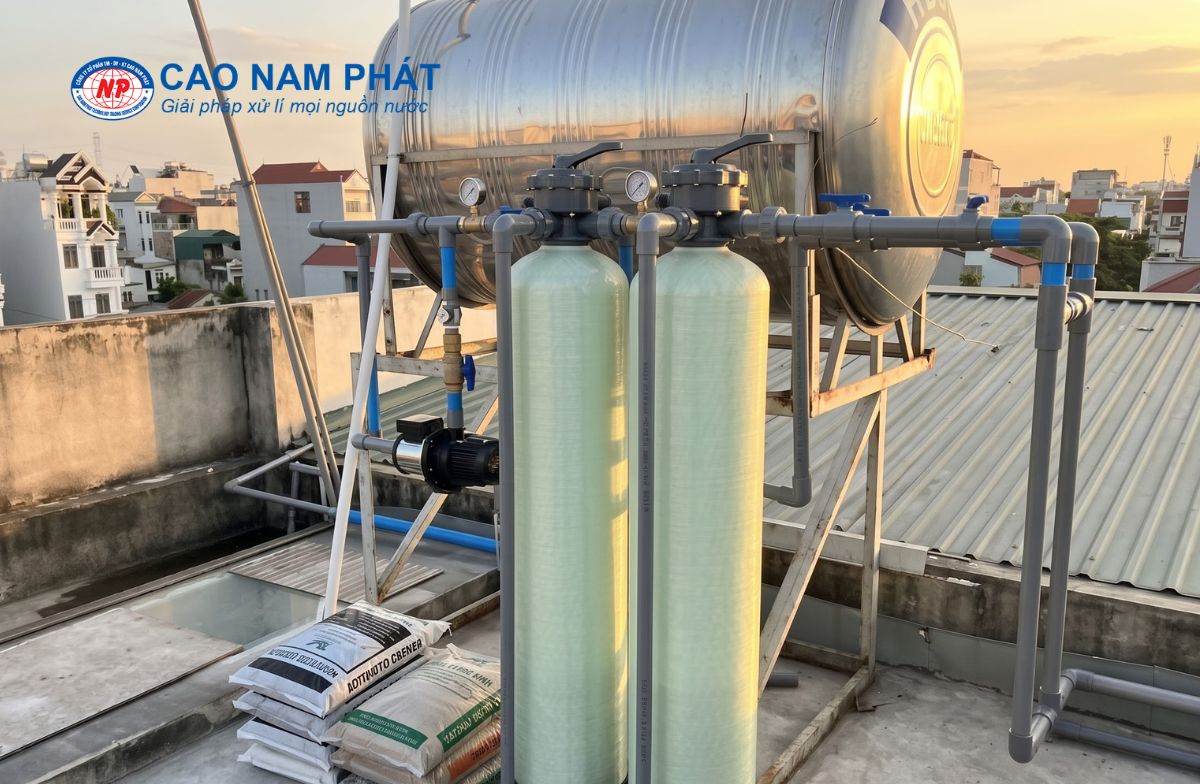 Cao Nam Phát chuyên xử lí nước giếng khoan nhiễm lợ, nhiễm mặn