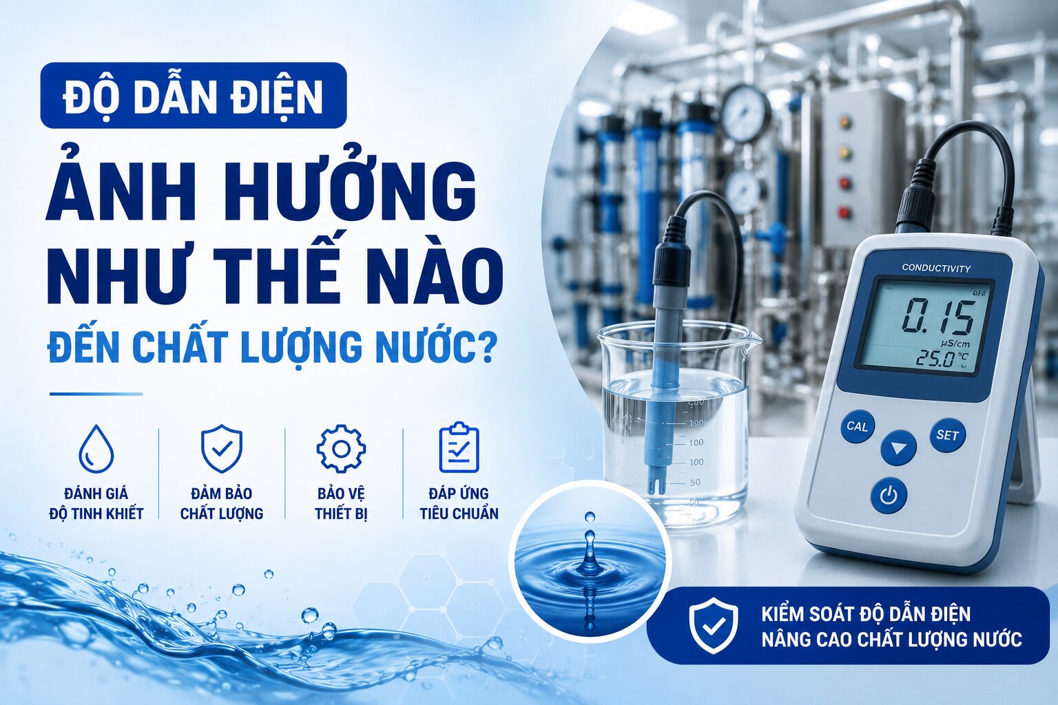 Độ dẫn điện của nước là gì?