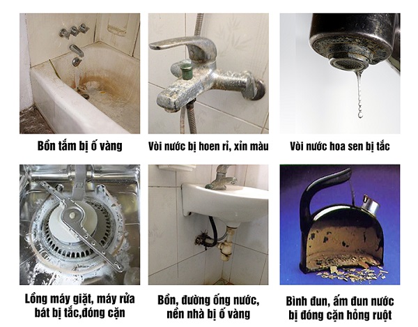 Tác hại của lượng clo dư trong nước máy