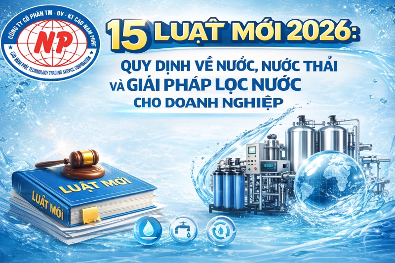 15 Luật Mới 2026: Quy Định Về Nước, Nước Thải Và Giải Pháp Lọc Nước Cho Doanh Nghiệp