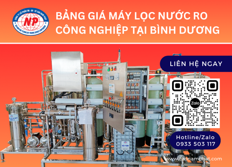 Bảo Giá Máy Lọc Nước RO Công Nghiệp tại Bình Dương
