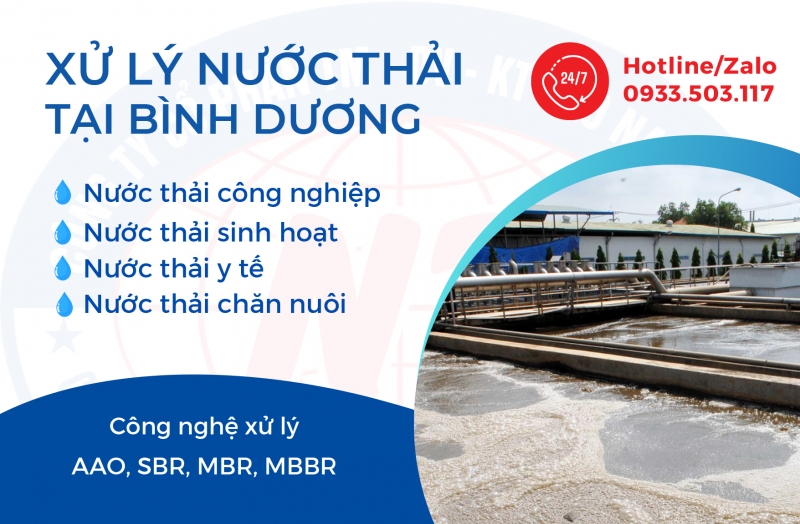 BÁO GIÁ HỆ THỐNG XỬ LÝ NƯỚC THẢI TẠI BÌNH DƯƠNG