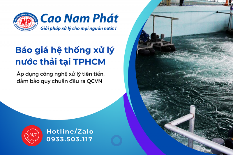 Báo giá hệ thống xử lý nước thải tại TPHCM