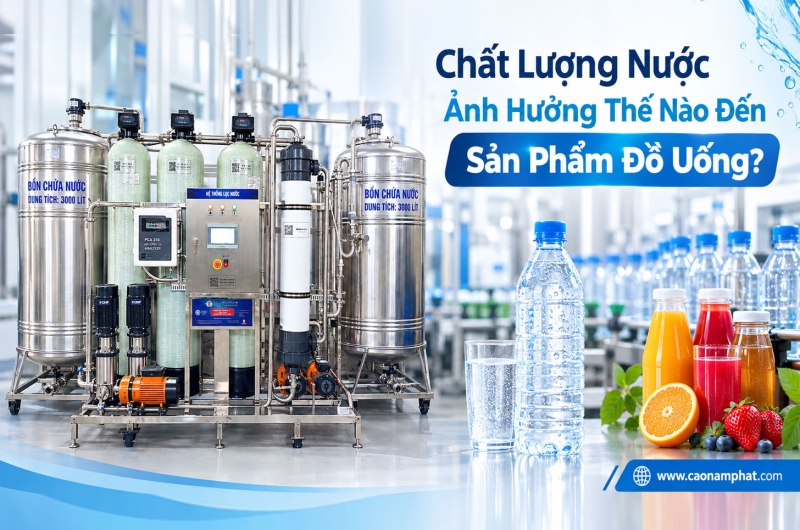Chất Lượng Nước Ảnh Hưởng Thế Nào Đến Sản Phẩm Đồ Uống?