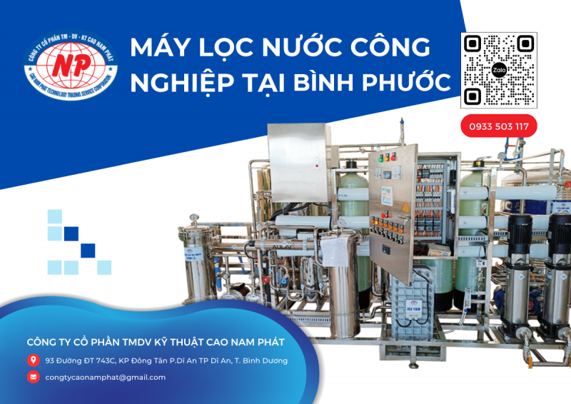 Cung cấp máy lọc nước công nghiệp tại Bình Phước