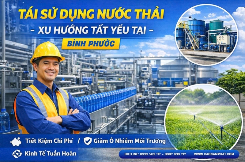 Dịch vụ tái sử dụng nước thải sản xuất tại Bình Phước