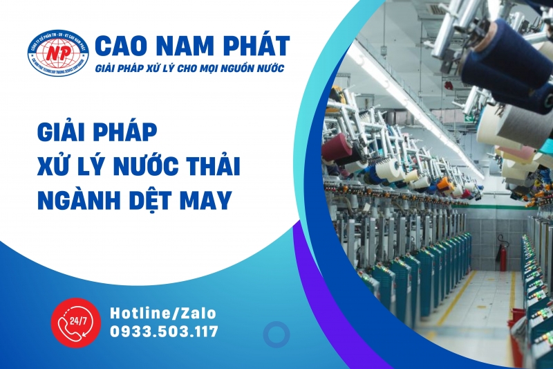 Giải pháp xử lý nước thải trong ngành dệt may