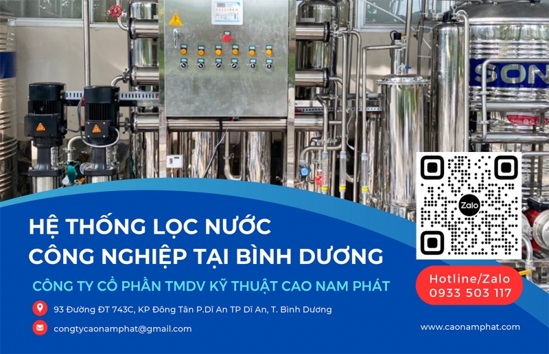 HỆ THỐNG LỌC NƯỚC CÔNG NGHIỆP TẠI BÌNH DƯƠNG