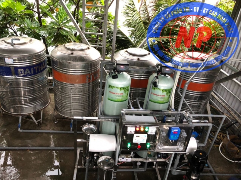Hệ thống lọc nước lò hơi 1000 lít tại Tiền Giang