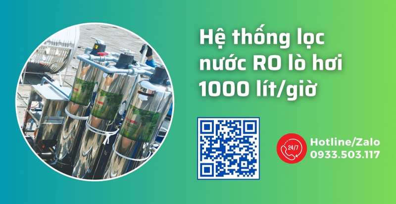 CÔNG TY DỆT THÀNH CÔNG - Hệ thống lọc nước RO cho lò hơi 1000 lít/giờ 