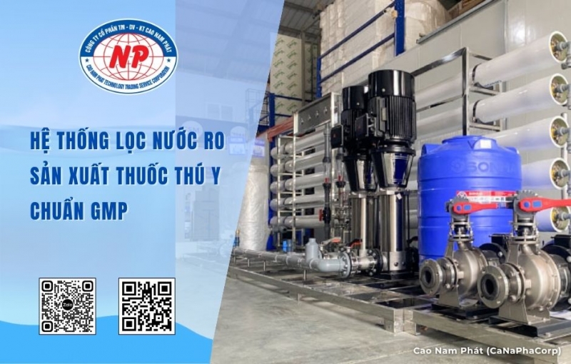 Hệ Thống Lọc Nước RO Sản Xuất Thuốc Thú Y Chuẩn GMP