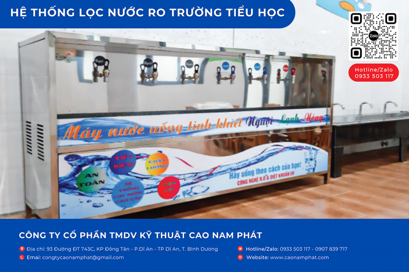 Hệ Thống Lọc Nước RO Trường Tiểu Học tại Đồng Nai