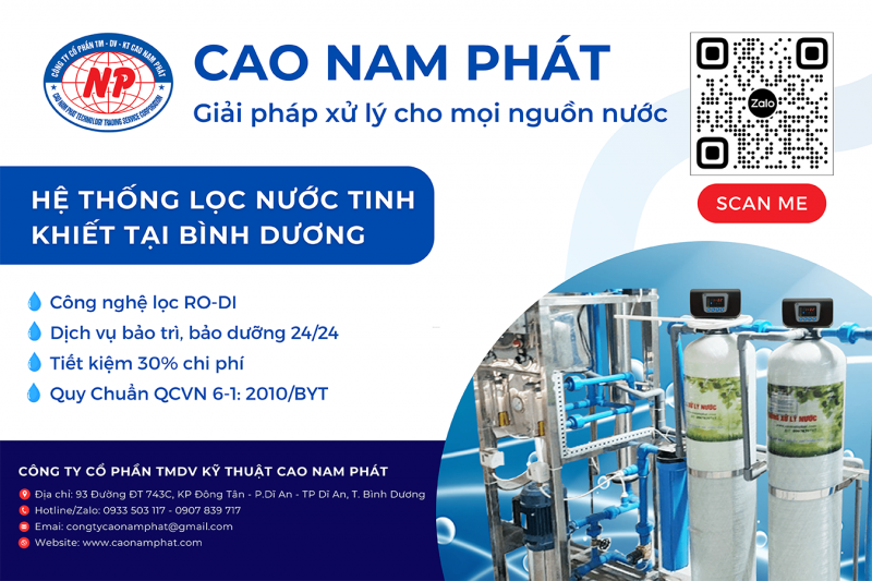 HỆ THỐNG LỌC NƯỚC TINH KHIẾT TẠI BÌNH DƯƠNG