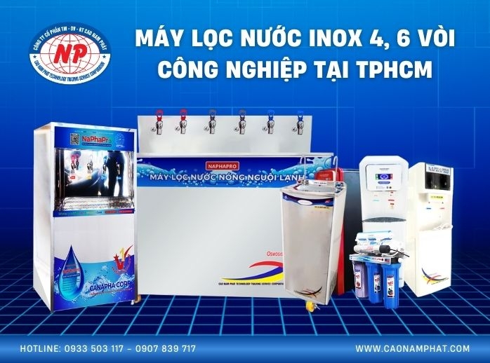 Máy lọc nước inox 4, 6 vòi tại TPHCM