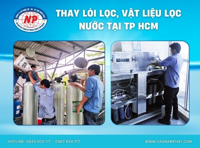 THAY LỎI LỌC, VẬT LIỆU LỌC NƯỚC TẠI TP HCM