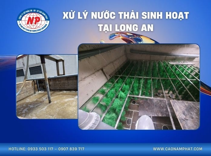 xử lý nước thải sinh hoạt tại Long an