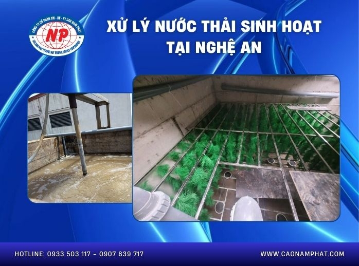 xử lý nước thải sinh hoạt tại Nghệ An