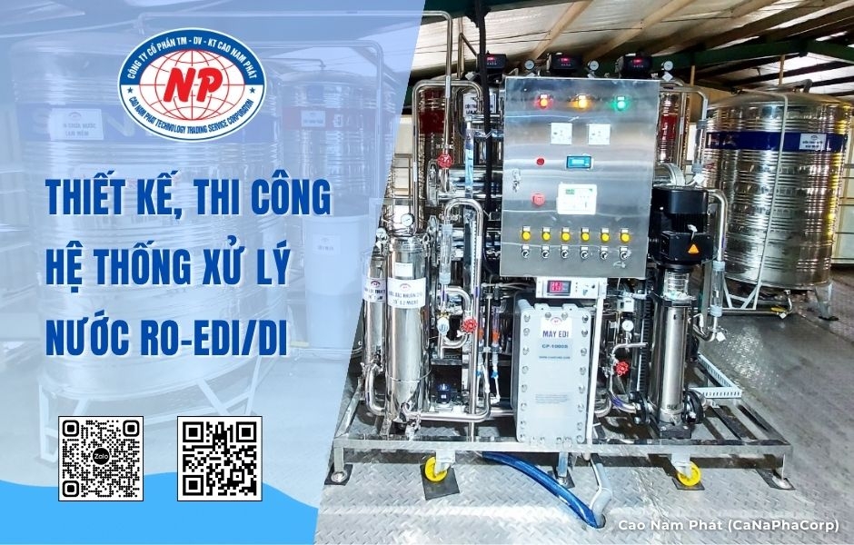 Thiết kế thi công hệ thống xử lý nước RO EDI/DI