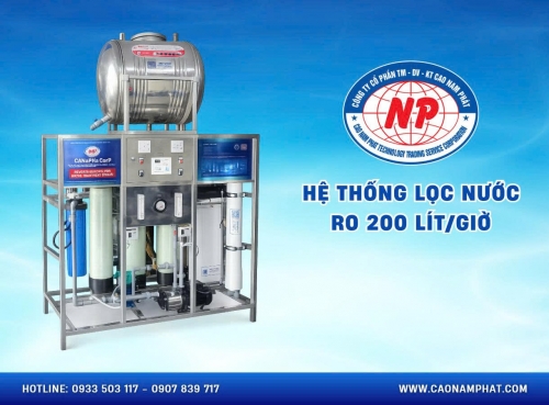 Hệ thống lọc nước RO 200 Lít/giờ